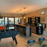 Transformation d’une grange en habitation et liaison entre les 2 parties