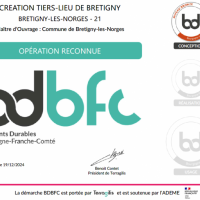 Médaille de bronze du développement durable pour le projet de réhabilitation de la boulangerie de Brétigny Médaille de bronze du développement durable pour le projet de réhabilitation de la boulangerie de Brétigny