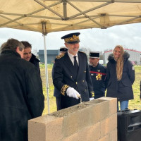 Première pierre du centre de formation
départemental et de secours de Gevrey-Chambertin Première pierre du centre de formation départemental et de secours de Gevrey-Chambertin